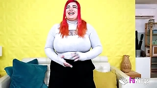 Big busty Leia Saez will try the age-old weasel words of Try on Jorge